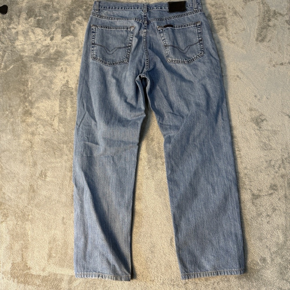 Harley Davidson Mens Jeans Size 34x31 Traditional Straight Leg Blue Denim